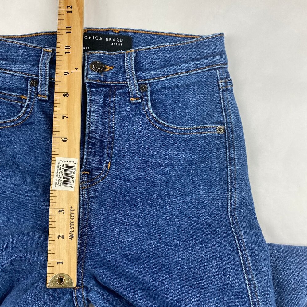 Veronica Beard Flare Jeans Women Size 24 Blue - Flaw - Picture 10 of 14